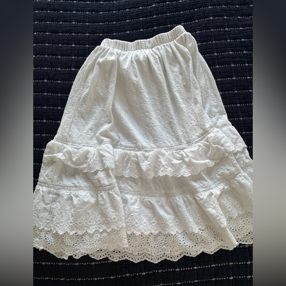 Next White girls skirt